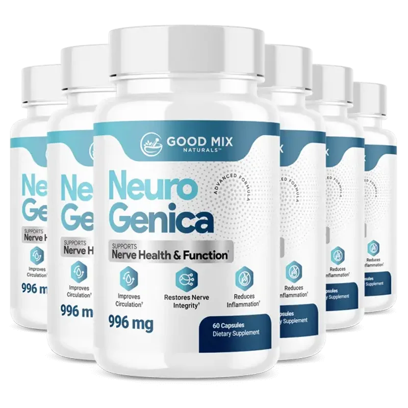 NeuroGenica Cognitive Relief Supplement — 6 Bottle / 180 Day Pack